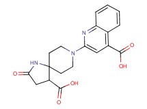 2-(4-carboxy-2-oxo-1,8-diazaspiro[4.5]dec-8-yl)quinoline-4-carboxylic acid