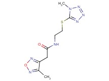 2-(4-methyl-1,2,5-oxadiazol-3-yl)-N-{2-[(1-methyl-1H-tetrazol-5-yl)thio]ethyl}acetamide