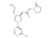 N-[rel-(3R,4S)-1-(6-amino-4-pyrimidinyl)-4-propyl-3-pyrrolidinyl]-2-(2-oxo-1-pyrrolidinyl)acetamide hydrochloride