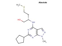 (2S)-2-[(6-cyclopentyl-1-methyl-1H-pyrazolo[3,4-d]pyrimidin-4-yl)amino]-4-(methylthio)-1-butanol