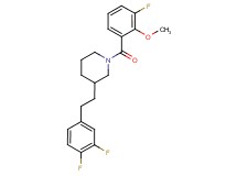 3-[2-(3,4-difluorophenyl)ethyl]-1-(3-fluoro-2-methoxybenzoyl)piperidine