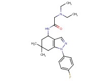 N~2~,N~2~-diethyl-N~1~-[1-(4-fluorophenyl)-6,6-dimethyl-4,5,6,7-tetrahydro-1H-indazol-4-yl]glycinamide