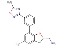 ({5-methyl-7-[3-(5-methyl-1,2,4-oxadiazol-3-yl)phenyl]-2,3-dihydro-1-benzofuran-2-yl}methyl)amine