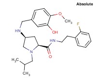 (4S)-N-[2-(2-fluorophenyl)ethyl]-4-[(3-hydroxy-4-methoxybenzyl)amino]-1-isobutyl-L-prolinamide