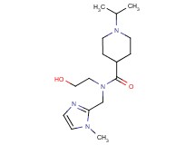 N-(2-hydroxyethyl)-1-isopropyl-N-[(1-methyl-1H-imidazol-2-yl)methyl]-4-piperidinecarboxamide