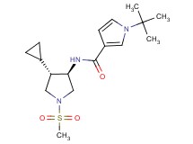 1-tert-butyl-N-[(3R*,4S*)-4-cyclopropyl-1-(methylsulfonyl)-3-pyrrolidinyl]-1H-pyrrole-3-carboxamide