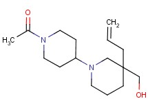 (1'-acetyl-3-allyl-1,4'-bipiperidin-3-yl)methanol