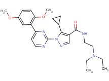 5-cyclopropyl-N-[2-(diethylamino)ethyl]-1-[4-(2,5-dimethoxyphenyl)-2-pyrimidinyl]-1H-pyrazole-4-carboxamide