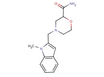 4-[(1-methyl-1H-indol-2-yl)methyl]morpholine-2-carboxamide