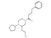 2-[1-cyclopentyl-4-(4-phenylbutanoyl)-2-piperazinyl]ethanol