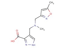 4-({methyl[(5-methylisoxazol-3-yl)methyl]amino}methyl)-1H-pyrazole-3-carboxylic acid