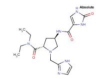 (4R)-N,N-diethyl-1-(1H-imidazol-2-ylmethyl)-4-{[(2-oxo-2,3-dihydro-1H-imidazol-4-yl)carbonyl]amino}-L-prolinamide