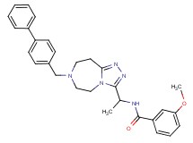 N-{1-[7-(4-biphenylylmethyl)-6,7,8,9-tetrahydro-5H-[1,2,4]triazolo[4,3-d][1,4]diazepin-3-yl]ethyl}-3-methoxybenzamide