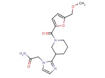 2-(2-{1-[5-(methoxymethyl)-2-furoyl]piperidin-3-yl}-1H-imidazol-1-yl)acetamide