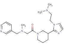2-(3-{1-[2-(dimethylamino)ethyl]-1H-imidazol-2-yl}piperidin-1-yl)-N-methyl-2-oxo-N-(pyridin-3-ylmethyl)ethanamine