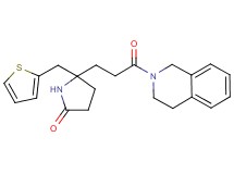 5-[3-(3,4-dihydro-2(1H)-isoquinolinyl)-3-oxopropyl]-5-(2-thienylmethyl)-2-pyrrolidinone