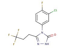 4-(3-chloro-4-fluorophenyl)-5-(3,3,3-trifluoropropyl)-2,4-dihydro-3H-1,2,4-triazol-3-one
