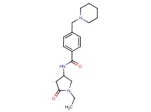 N-(1-ethyl-5-oxo-3-pyrrolidinyl)-4-(1-piperidinylmethyl)benzamide