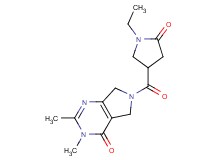 6-[(1-ethyl-5-oxo-3-pyrrolidinyl)carbonyl]-2,3-dimethyl-3,5,6,7-tetrahydro-4H-pyrrolo[3,4-d]pyrimidin-4-one