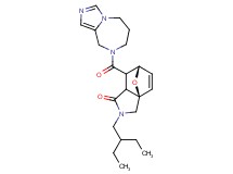(3aR*,6S*)-7-(6,7-dihydro-5H-imidazo[1,5-a][1,4]diazepin-8(9H)-ylcarbonyl)-2-(2-ethylbutyl)-2,3,7,7a-tetrahydro-3a,6-epoxyisoindol-1(6H)-one