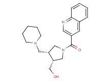 [(3R*,4R*)-4-(piperidin-1-ylmethyl)-1-(quinolin-3-ylcarbonyl)pyrrolidin-3-yl]methanol