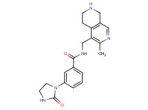 N-[(3-methyl-5,6,7,8-tetrahydro-2,7-naphthyridin-4-yl)methyl]-3-(2-oxo-1-imidazolidinyl)benzamide
