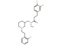 3-(3,4-difluorophenyl)-N-({1-[2-(2-fluorophenyl)ethyl]-3-piperidinyl}methyl)-N-methylpropanamide