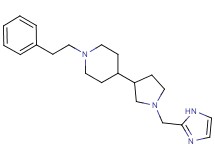 4-[1-(1H-imidazol-2-ylmethyl)-3-pyrrolidinyl]-1-(2-phenylethyl)piperidine