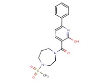 3-{[4-(methylsulfonyl)-1,4-diazepan-1-yl]carbonyl}-6-phenyl-2-pyridinol