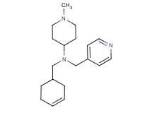 N-(3-cyclohexen-1-ylmethyl)-1-methyl-N-(4-pyridinylmethyl)-4-piperidinamine