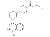 ethyl 4-{1-[2-(dimethylamino)benzoyl]-3-piperidinyl}-1-piperazinecarboxylate