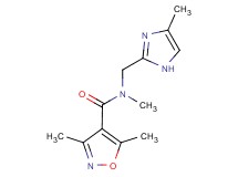 N,3,5-trimethyl-N-[(4-methyl-1H-imidazol-2-yl)methyl]isoxazole-4-carboxamide