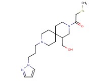 {3-[(methylthio)acetyl]-9-[3-(1H-pyrazol-1-yl)propyl]-3,9-diazaspiro[5.5]undec-1-yl}methanol
