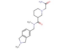 1-(2-amino-2-oxoethyl)-N-methyl-N-[(2-methyl-2,3-dihydro-1H-isoindol-5-yl)methyl]-3-piperidinecarboxamide