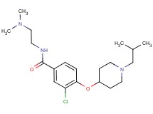 3-chloro-N-[2-(dimethylamino)ethyl]-4-[(1-isobutylpiperidin-4-yl)oxy]benzamide