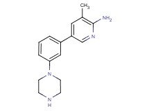 3-methyl-5-[3-(1-piperazinyl)phenyl]-2-pyridinamine dihydrochloride