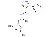 N-[2-(3,5-dimethyl-1H-pyrazol-1-yl)-1-methylethyl]-3-phenyl-1H-pyrazole-4-carboxamide
