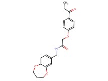 N-(3,4-dihydro-2H-1,5-benzodioxepin-7-ylmethyl)-2-(4-propionylphenoxy)acetamide