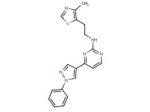 N-[2-(4-methyl-1,3-thiazol-5-yl)ethyl]-4-(1-phenyl-1H-pyrazol-4-yl)-2-pyrimidinamine