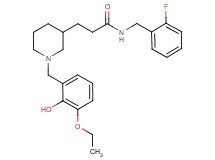 3-[1-(3-ethoxy-2-hydroxybenzyl)-3-piperidinyl]-N-(2-fluorobenzyl)propanamide