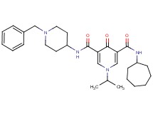 N-(1-benzyl-4-piperidinyl)-N'-cycloheptyl-1-isopropyl-4-oxo-1,4-dihydro-3,5-pyridinedicarboxamide