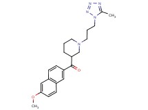 (6-methoxy-2-naphthyl){1-[3-(5-methyl-1H-tetrazol-1-yl)propyl]piperidin-3-yl}methanone