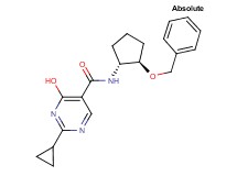 N-[(1R,2R)-2-(benzyloxy)cyclopentyl]-2-cyclopropyl-4-hydroxypyrimidine-5-carboxamide