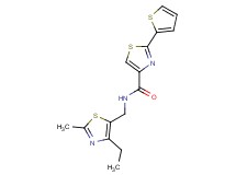 N-[(4-ethyl-2-methyl-1,3-thiazol-5-yl)methyl]-2-(2-thienyl)-1,3-thiazole-4-carboxamide