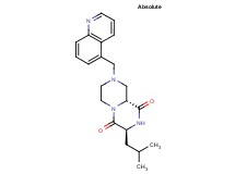 (3S,9aR)-3-isobutyl-8-(5-quinolinylmethyl)tetrahydro-2H-pyrazino[1,2-a]pyrazine-1,4(3H,6H)-dione