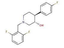 (3S*,4S*)-1-(2,6-difluorobenzyl)-4-(4-fluorophenyl)piperidin-3-ol