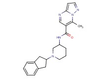 N-[1-(2,3-dihydro-1H-inden-2-yl)-3-piperidinyl]-7-methylpyrazolo[1,5-a]pyrimidine-6-carboxamide