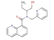 N-[1-(hydroxymethyl)propyl]-N-(pyridin-2-ylmethyl)quinoline-8-carboxamide