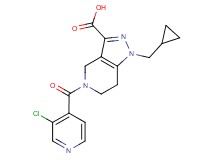 5-(3-chloroisonicotinoyl)-1-(cyclopropylmethyl)-4,5,6,7-tetrahydro-1H-pyrazolo[4,3-c]pyridine-3-carboxylic acid