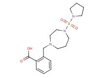 2-{[4-(pyrrolidin-1-ylsulfonyl)-1,4-diazepan-1-yl]methyl}benzoic acid